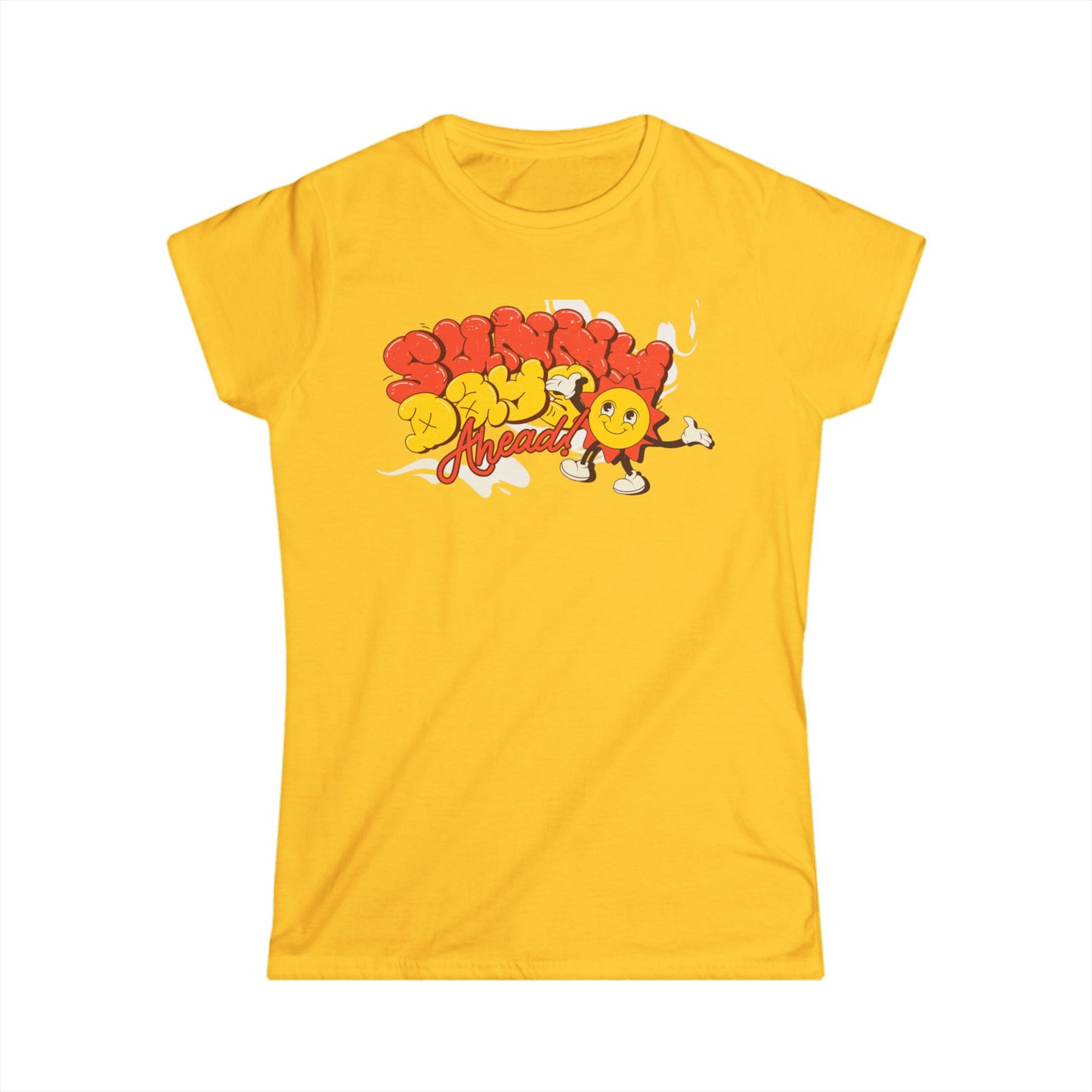 Sunny Days Ahead Women's Softstyle Tee - Cute Graphic Summer Top