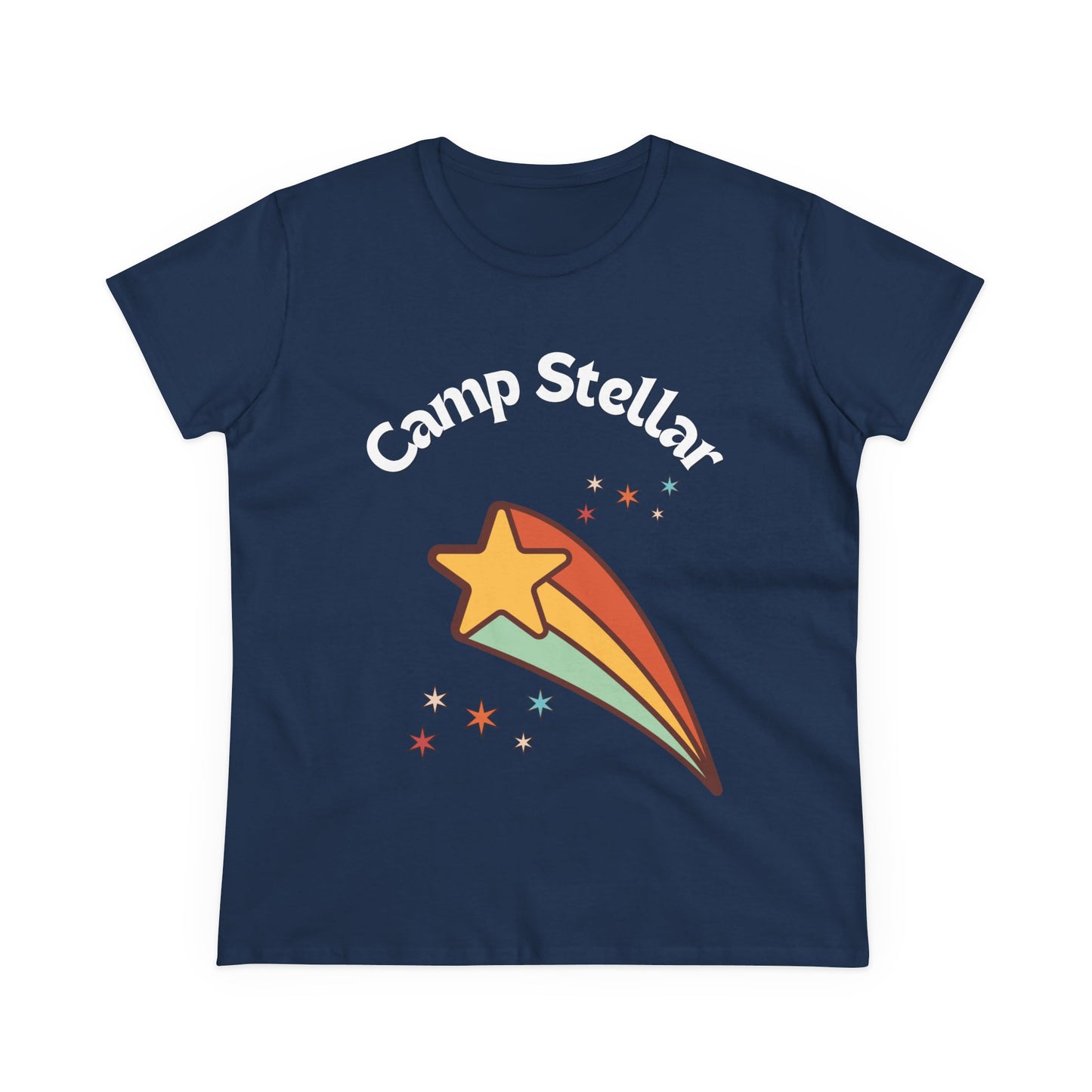 Cozy Camp Stellar Tee: Fun Summer Camp Shirt, Weekend Casual, Outdoor Adventure, Gifts for Campers, Starry Night Design