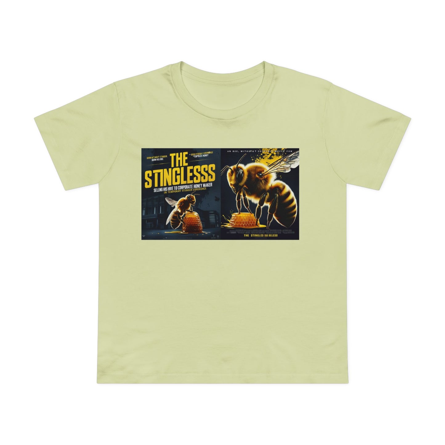 The Stingless Women’s Maple Tee – Fun Retro Design for Bee Lovers