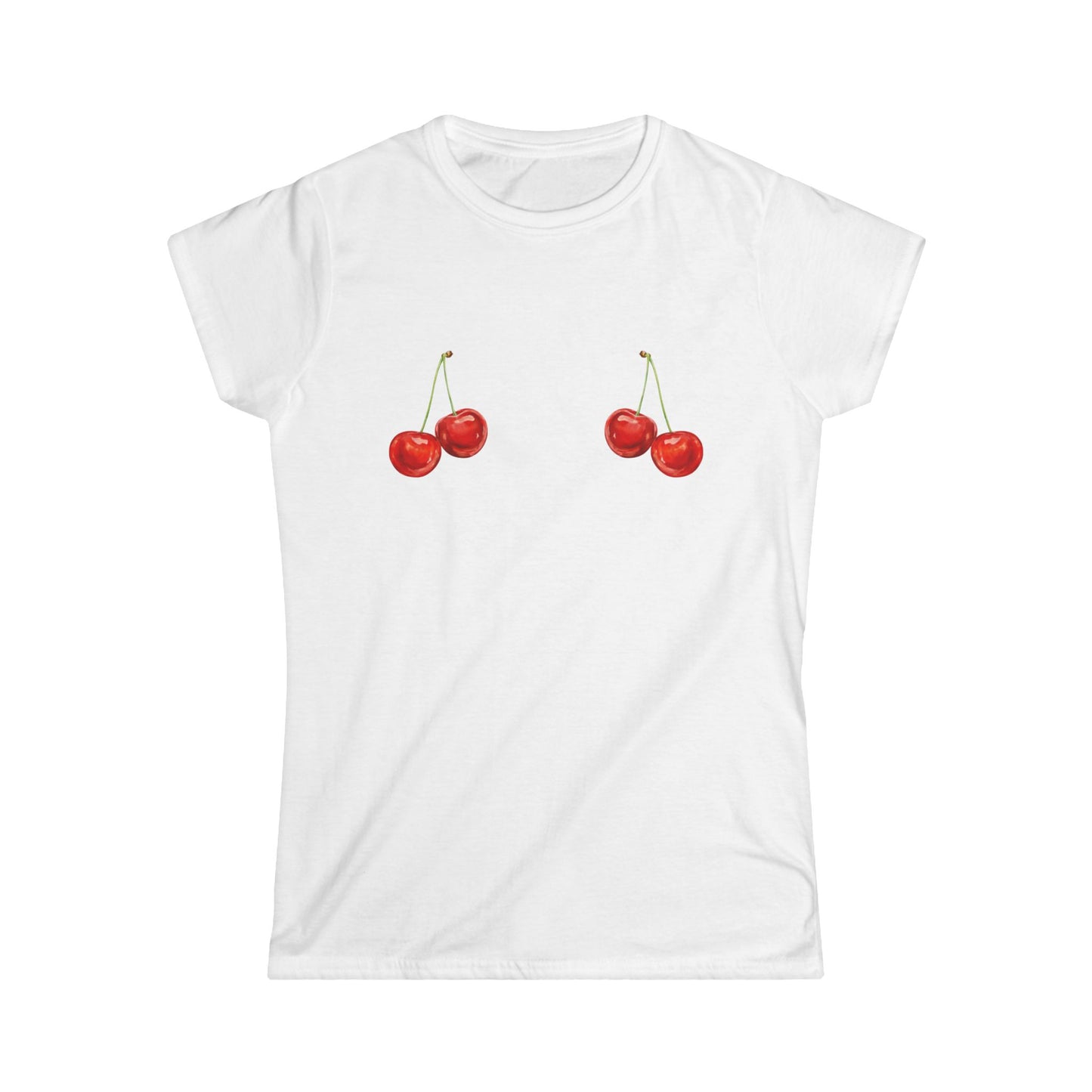 Women's Cherry Graphic Tee - Cute Summer Style