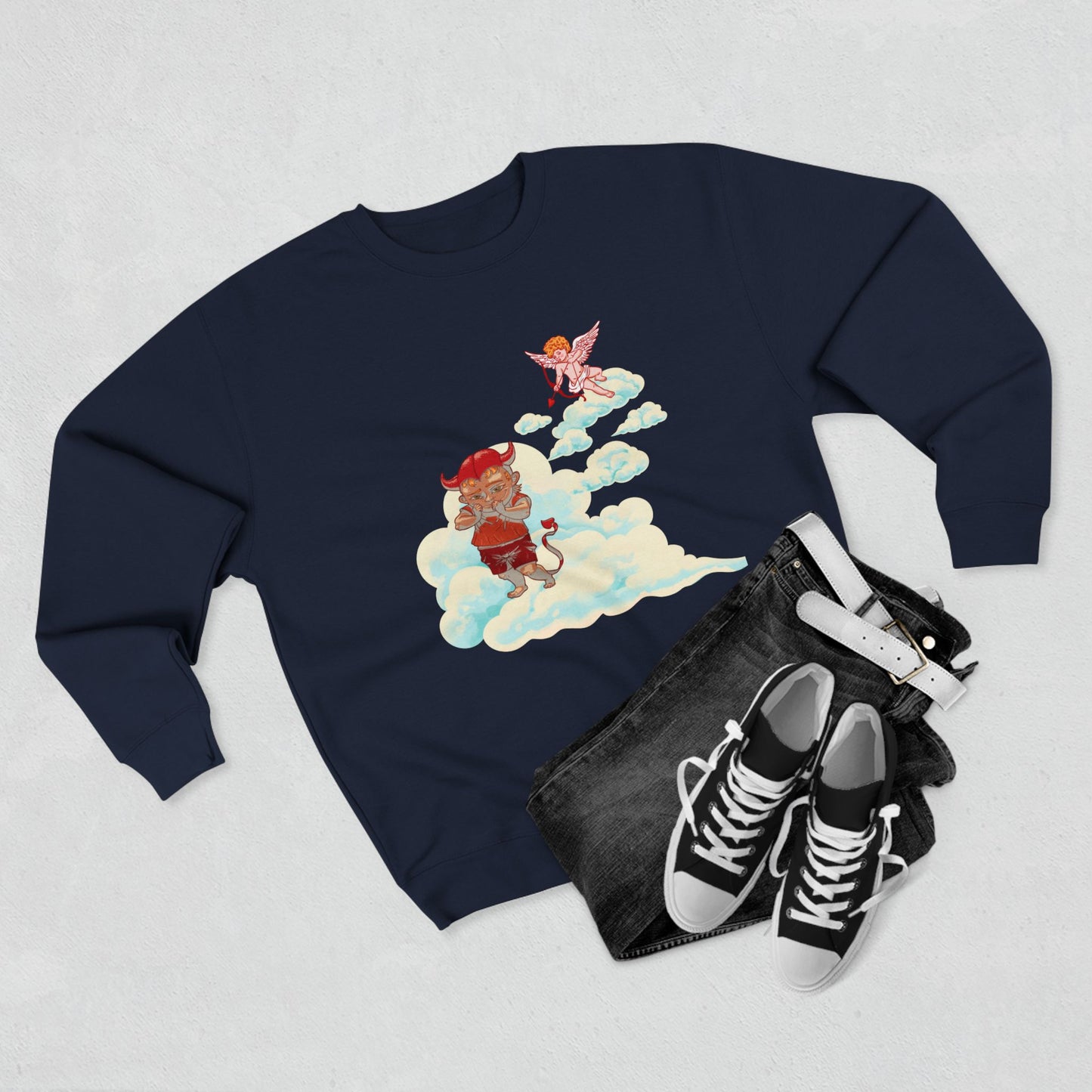 Devil & Cupid Cloud Crewneck Sweatshirt
