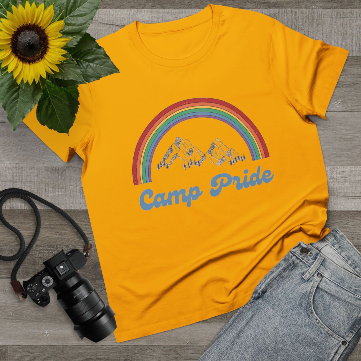 Fun Under The Rainbow Camp Pride Women’s Maple Tee