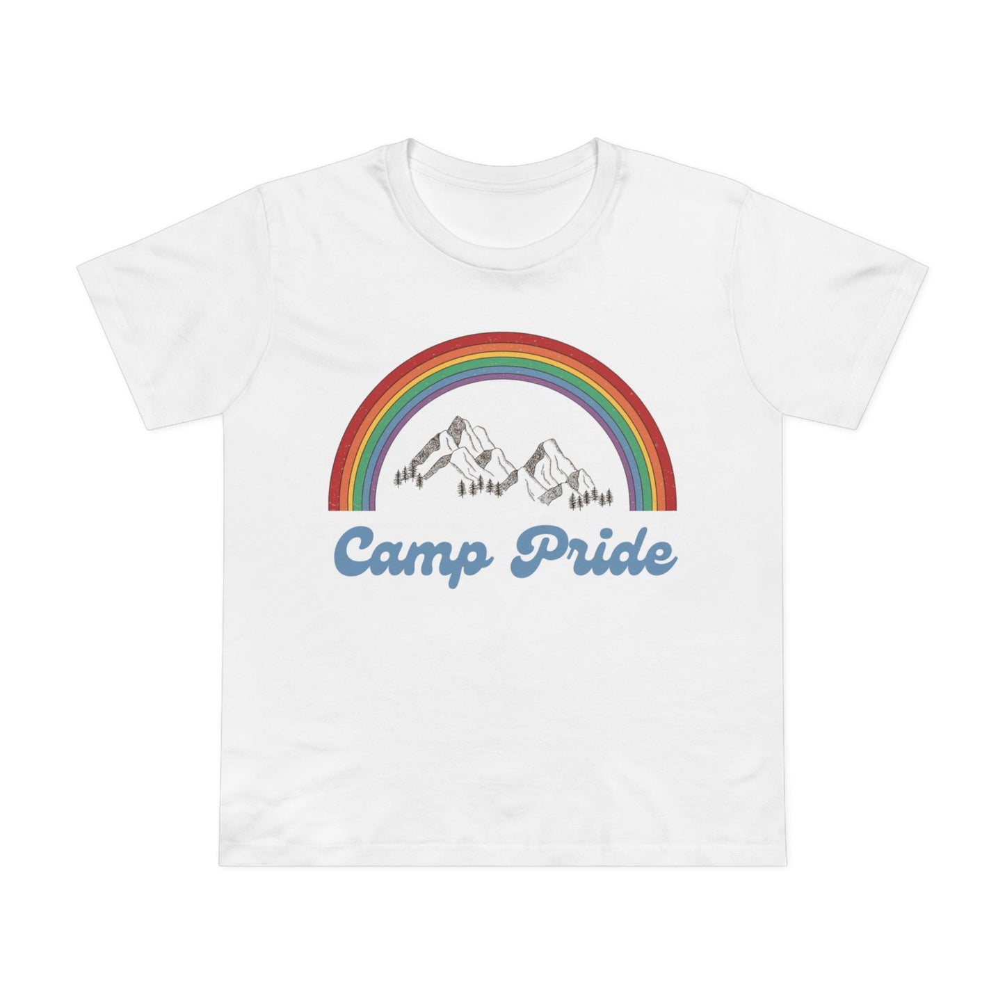 Fun Under The Rainbow Camp Pride Women’s Maple Tee