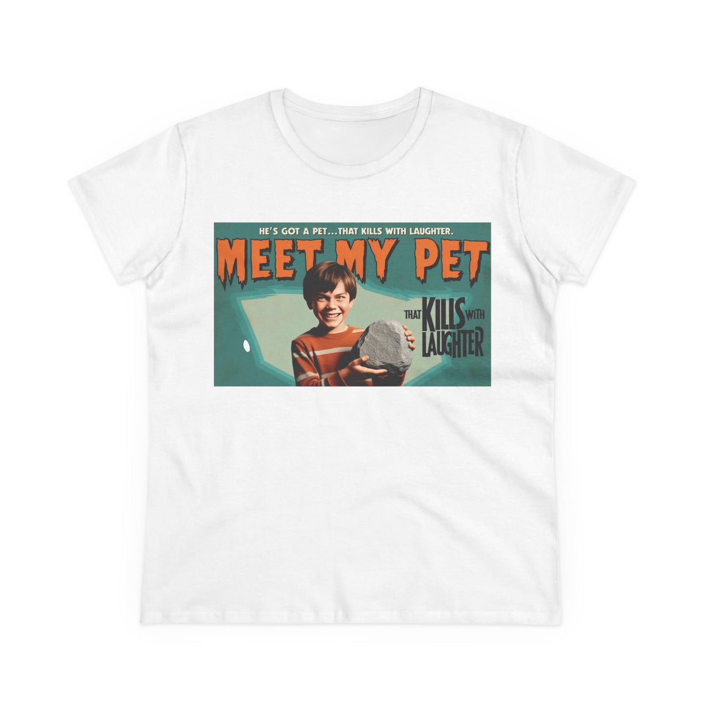 Women's Midweight Cotton Tee Pet Rock Creeper