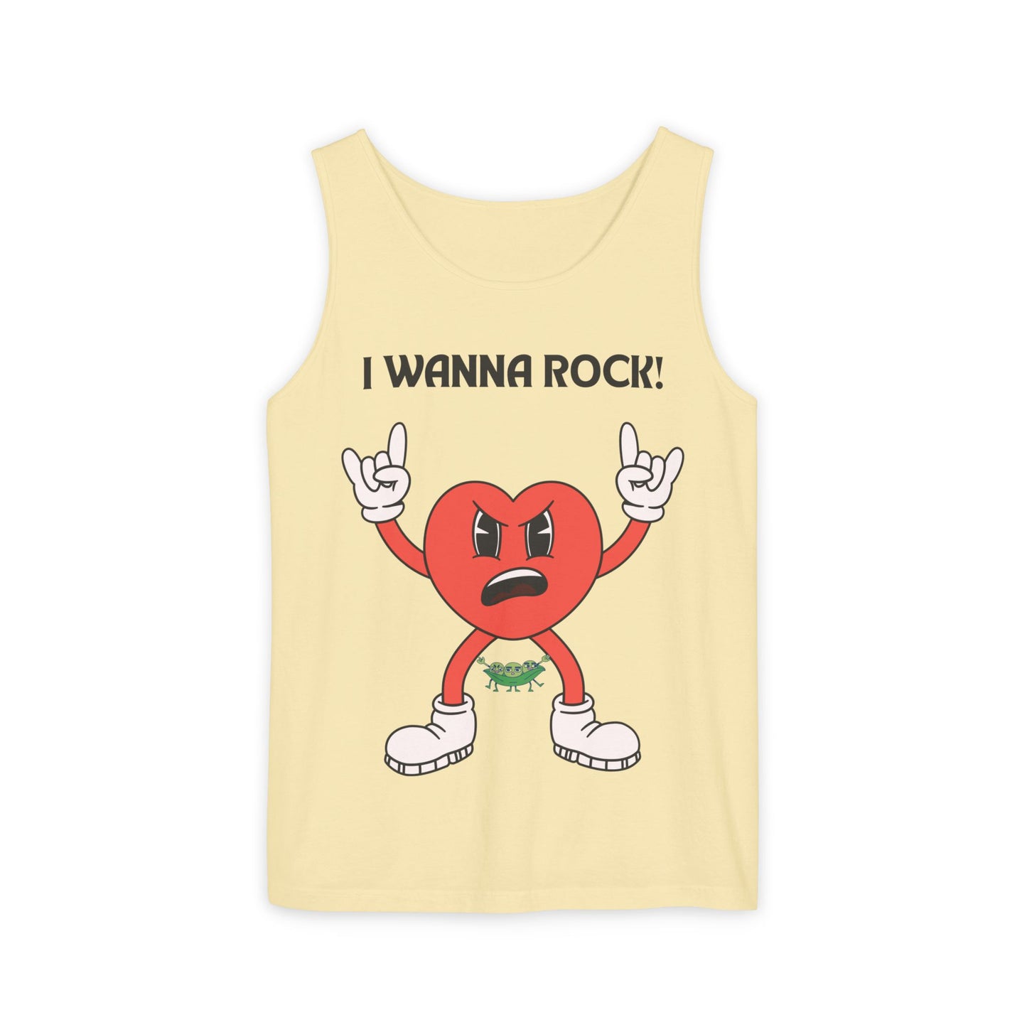 Rocking Heart Unisex Tank Top | Fun Summer Tee, Music Lover Gift, Festival Wear, Workout Top, Graphic Fashion