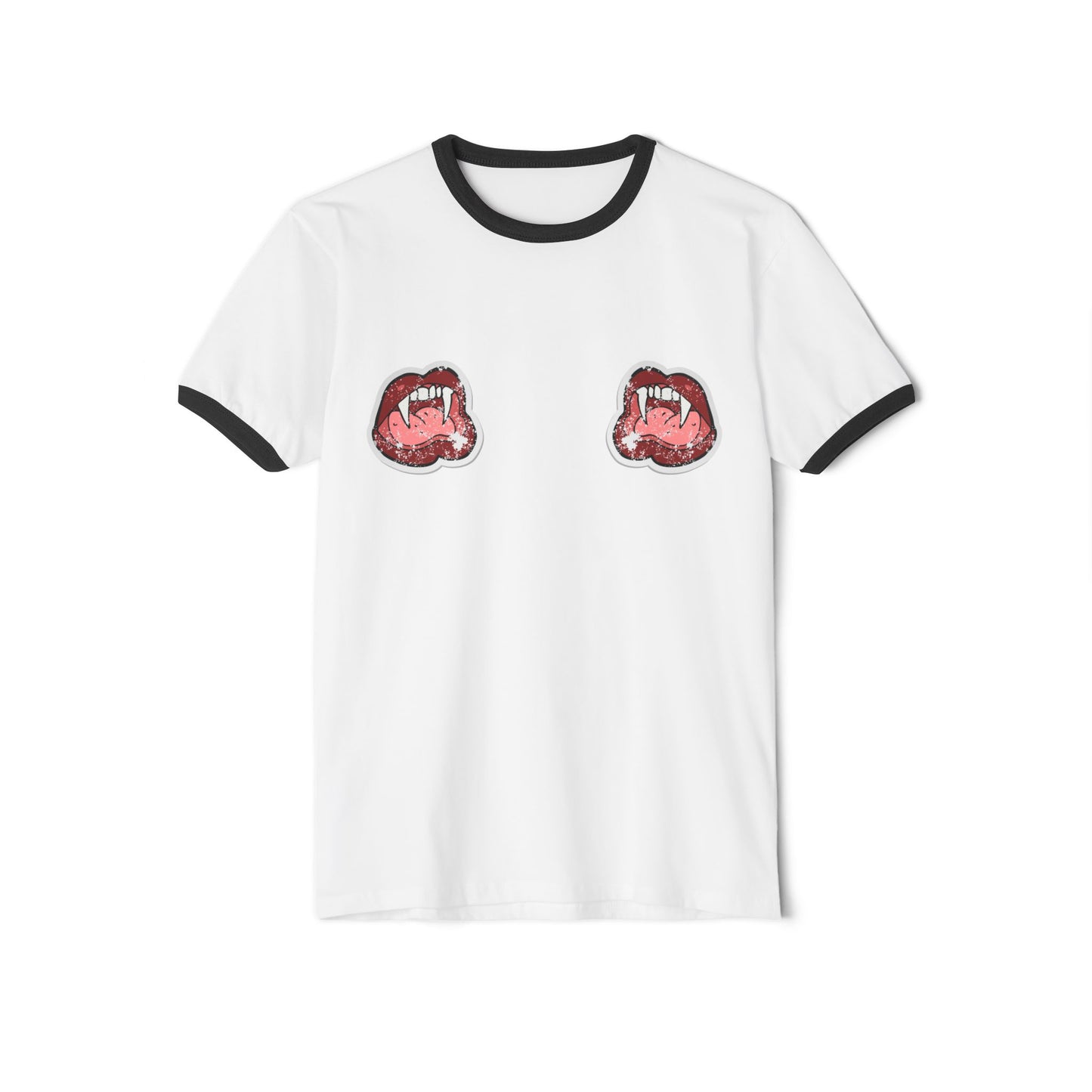 Sexy Lips Unisex Ringer Tee