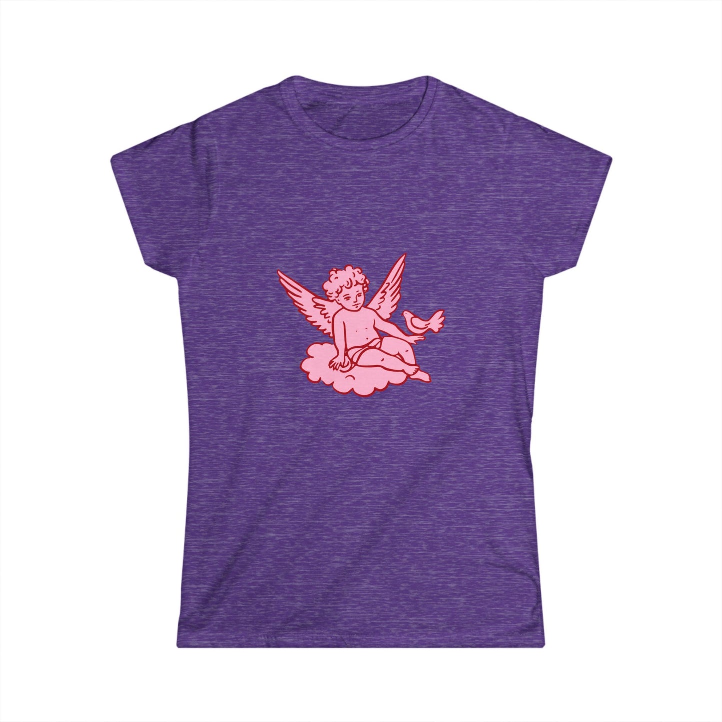 Pink Cherub Graphic Tee — Angel Cupid Design Women’s T-Shirt