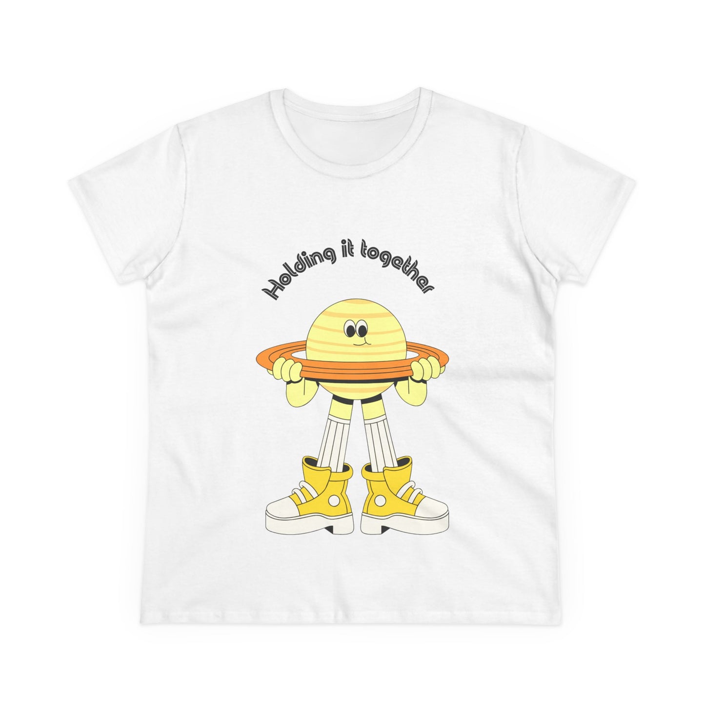 Holding It Together Whimsical Satire Tee, Fun Graphic T-Shirt, Unique Gift for Space Lovers, Astronomy Enthusiasts