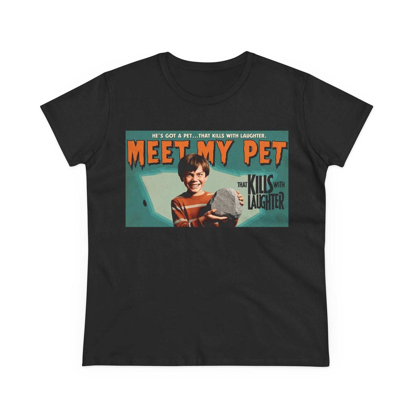 Women's Midweight Cotton Tee Pet Rock Creeper