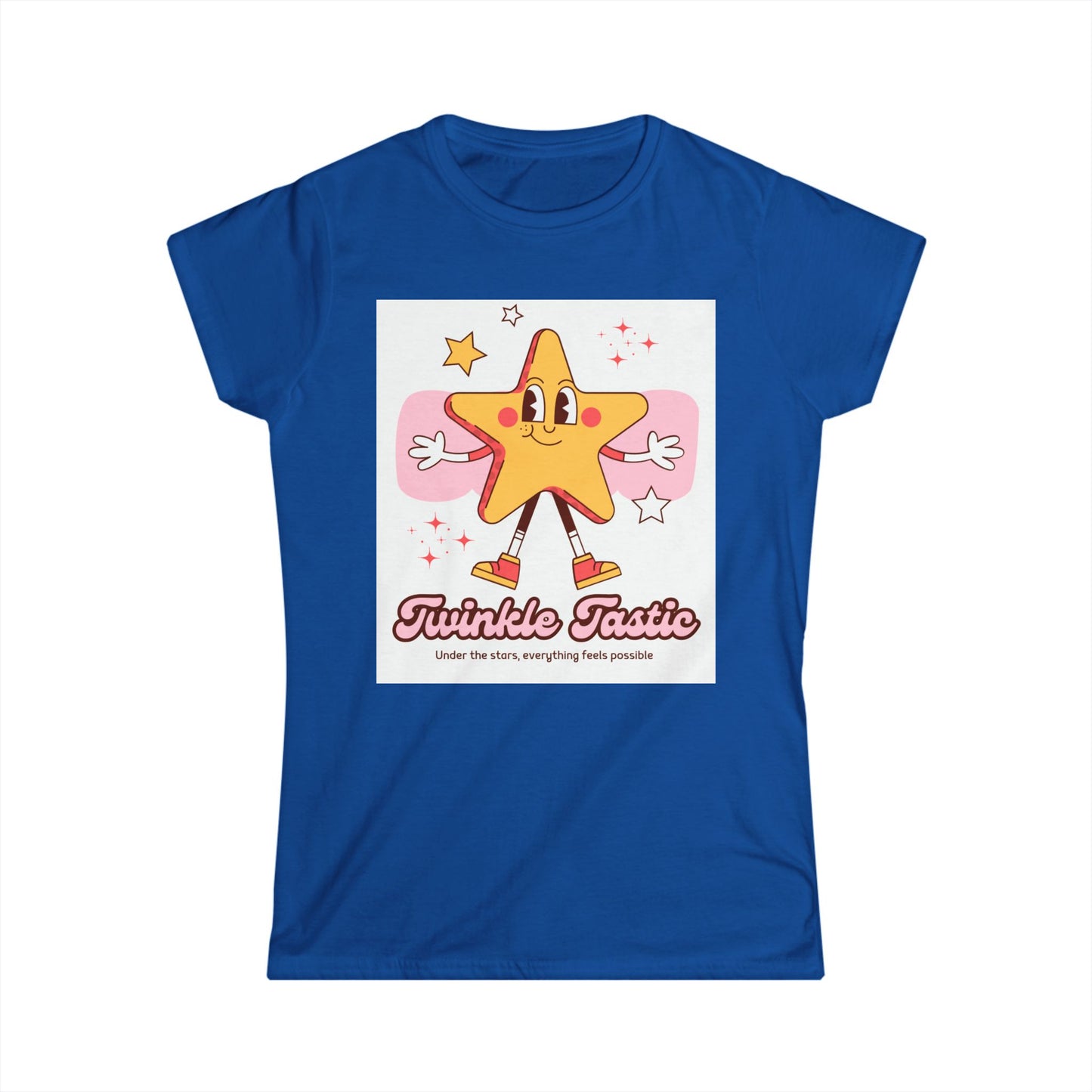 Twinkle Tastic Women's Softstyle Tee - Fun Star Graphic Tee for Everyday Wear