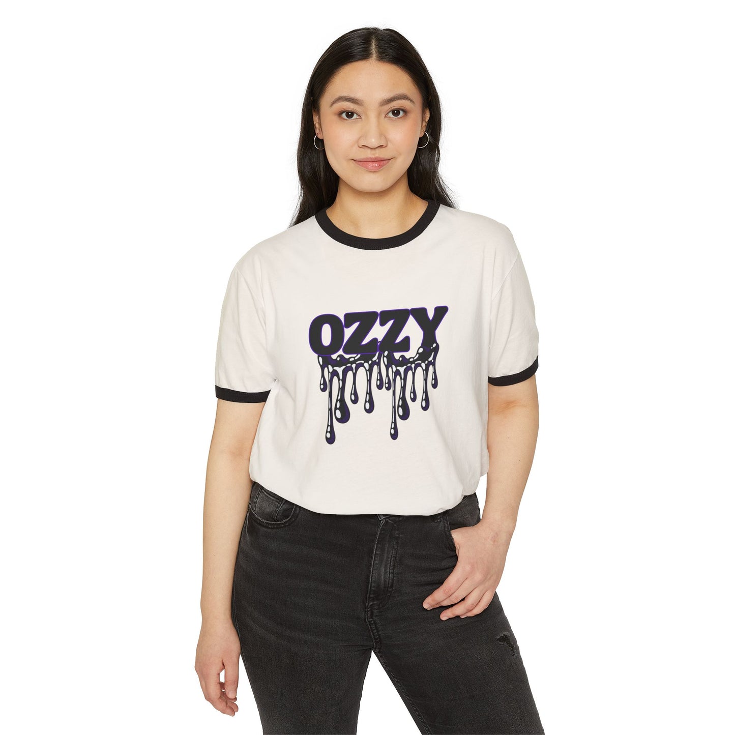 Ozzy-Inspired Unisex Cotton Ringer T-Shirt with Dripping Design, Rock Music Tee, Halloween Costume Shirt, Band Apparel, Gift for Music [...]