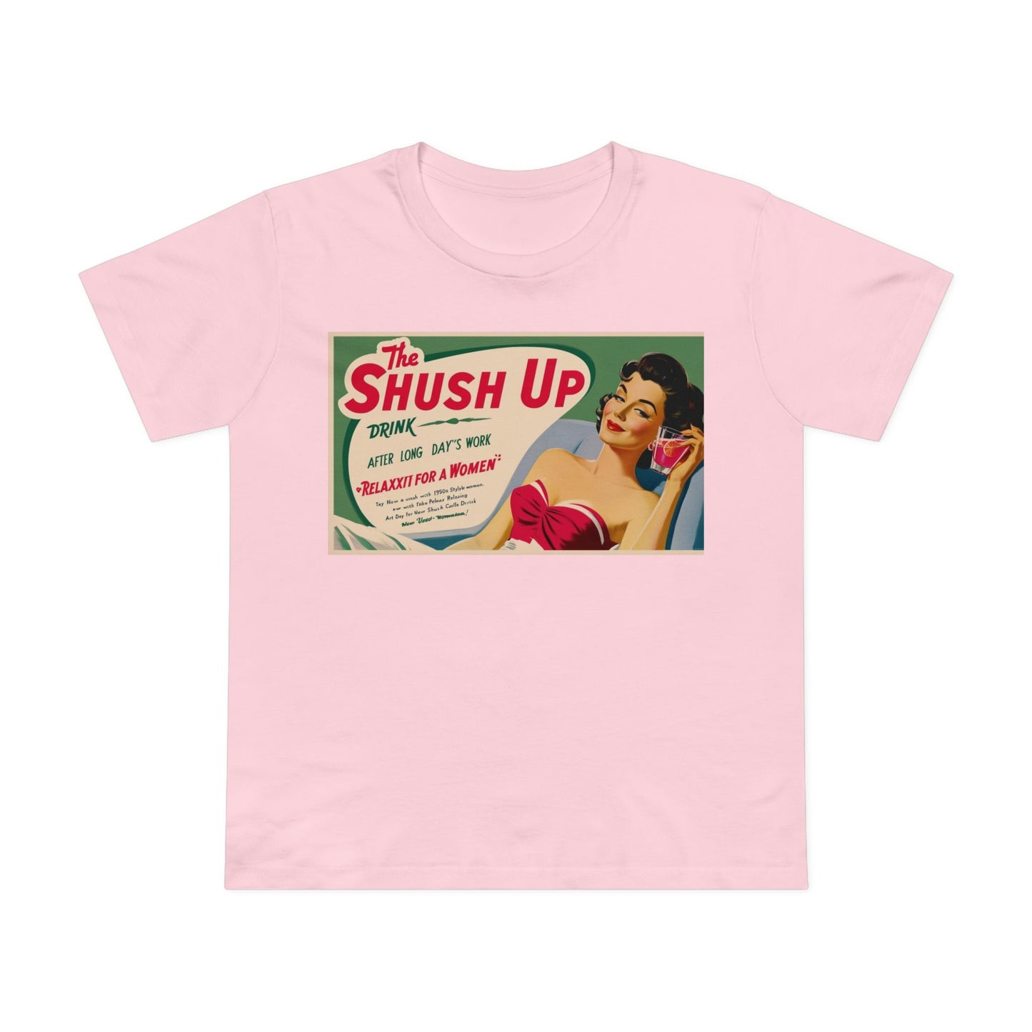 Vintage Women's Maple Tee - 'Shush Up' Relaxed Fit T-Shirt