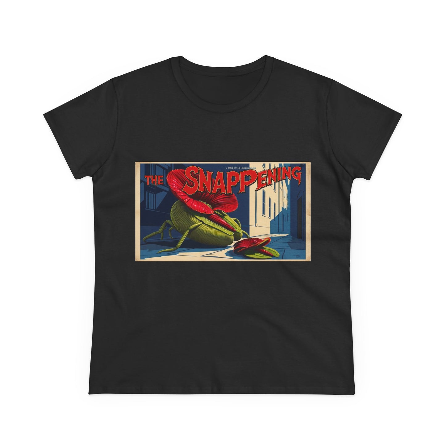 The Snapping Midweight Cotton Tee for Women - Fun Graphic Tee