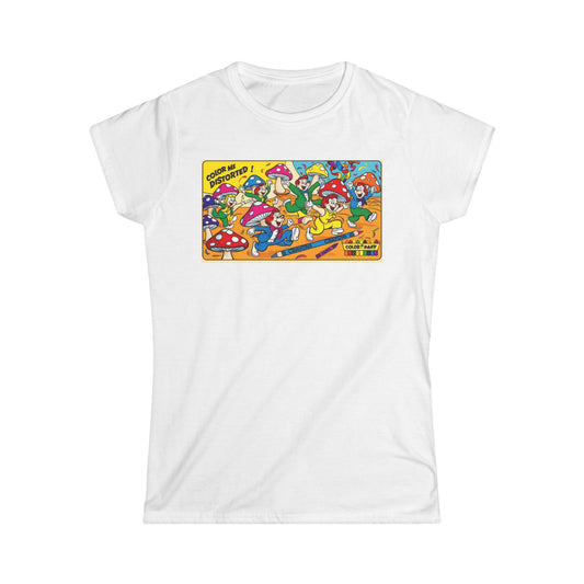 Women's Softstyle Tee Funky Mushroom Rave