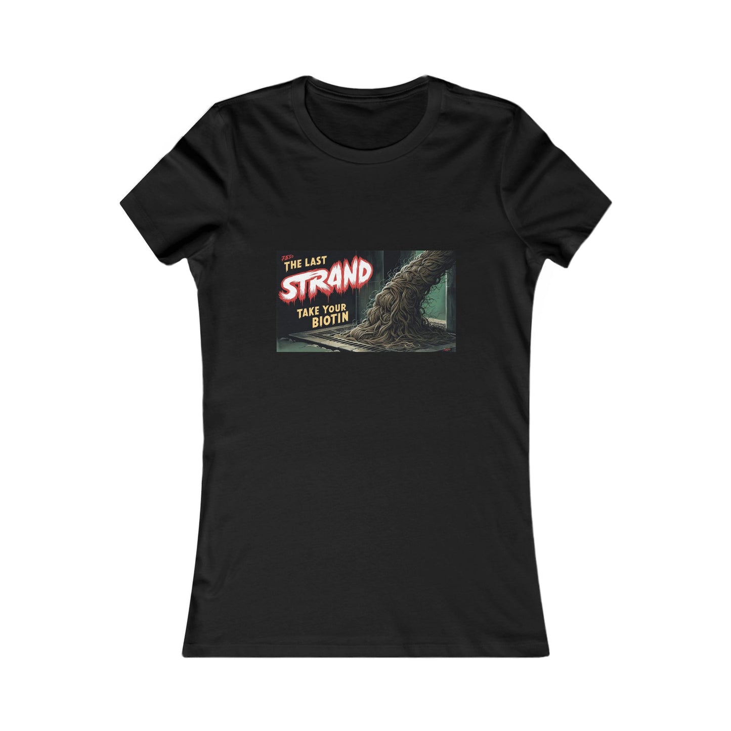 Graphic Tee - Lost Hair Strands Gather and Take Over Design