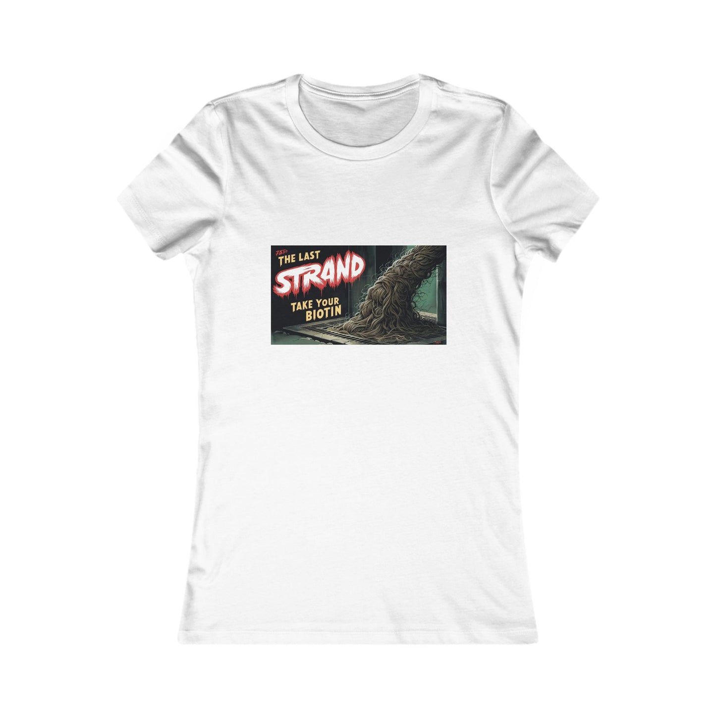 Graphic Tee - Lost Hair Strands Gather and Take Over Design