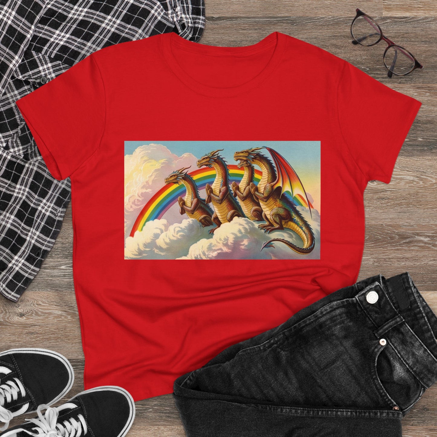 Cotton Tee Dragons Must Pray