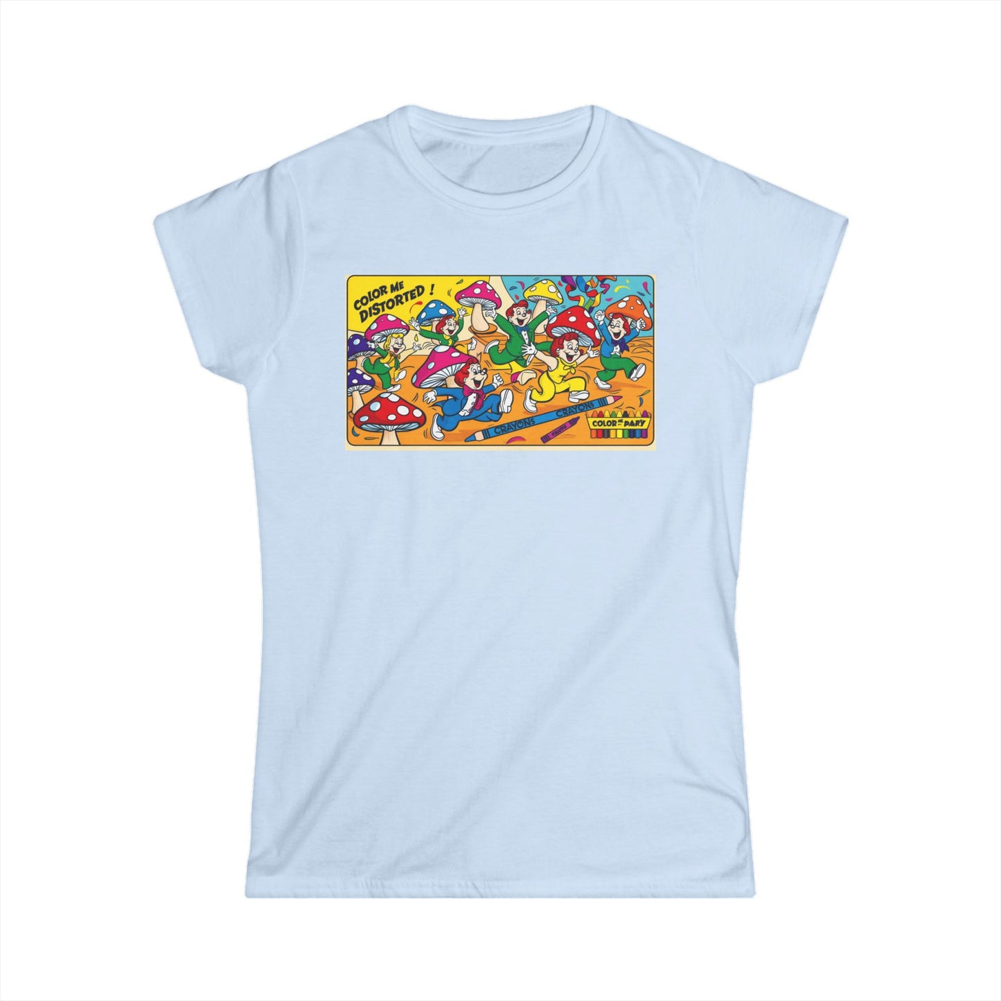 Women's Softstyle Tee Funky Mushroom Rave
