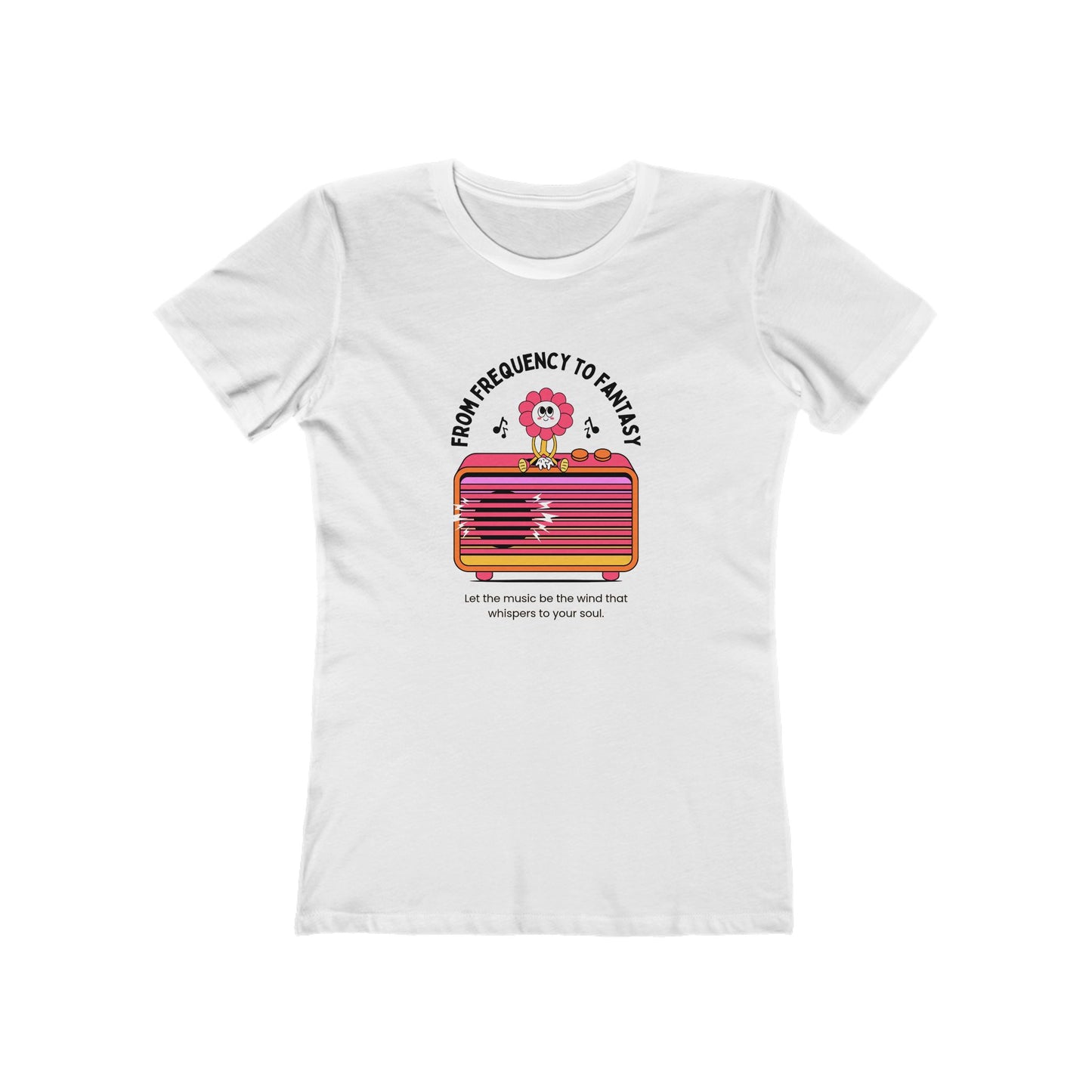 Musical Tee for Women - 'From Frequency to Fantasy'