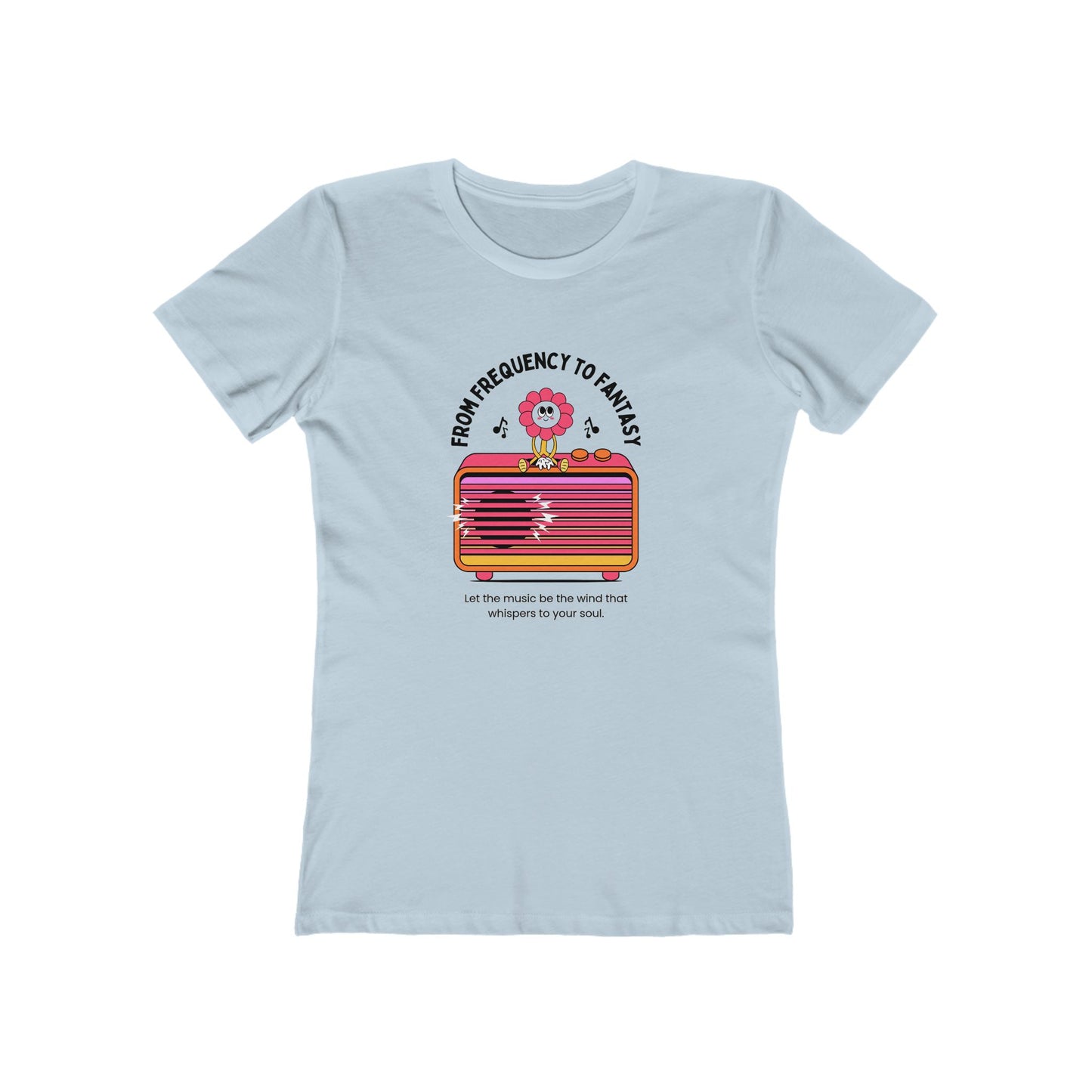 Musical Tee for Women - 'From Frequency to Fantasy'