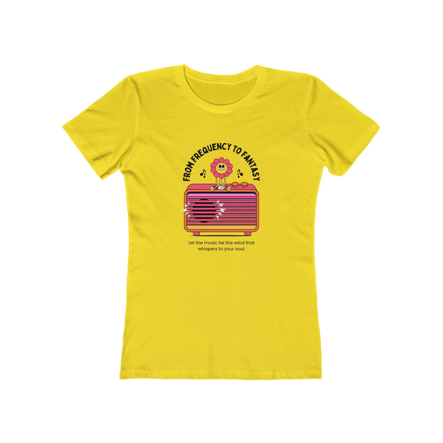 Musical Tee for Women - 'From Frequency to Fantasy'