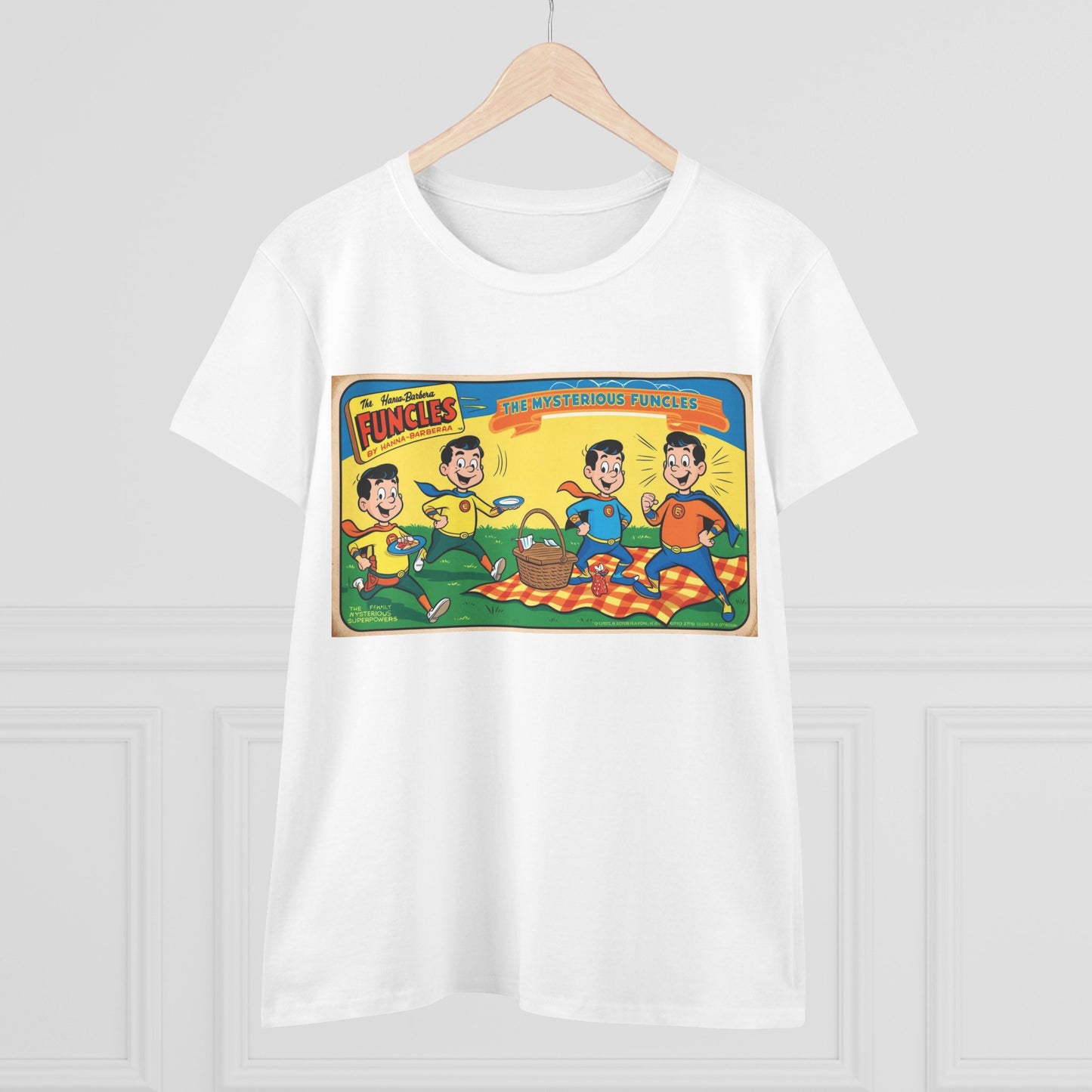 Vintage Funcles Women's Cotton Tee - Retro Graphic Shirt