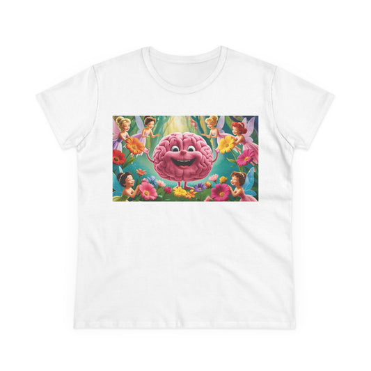 Cotton Tee with Happy Mind Design