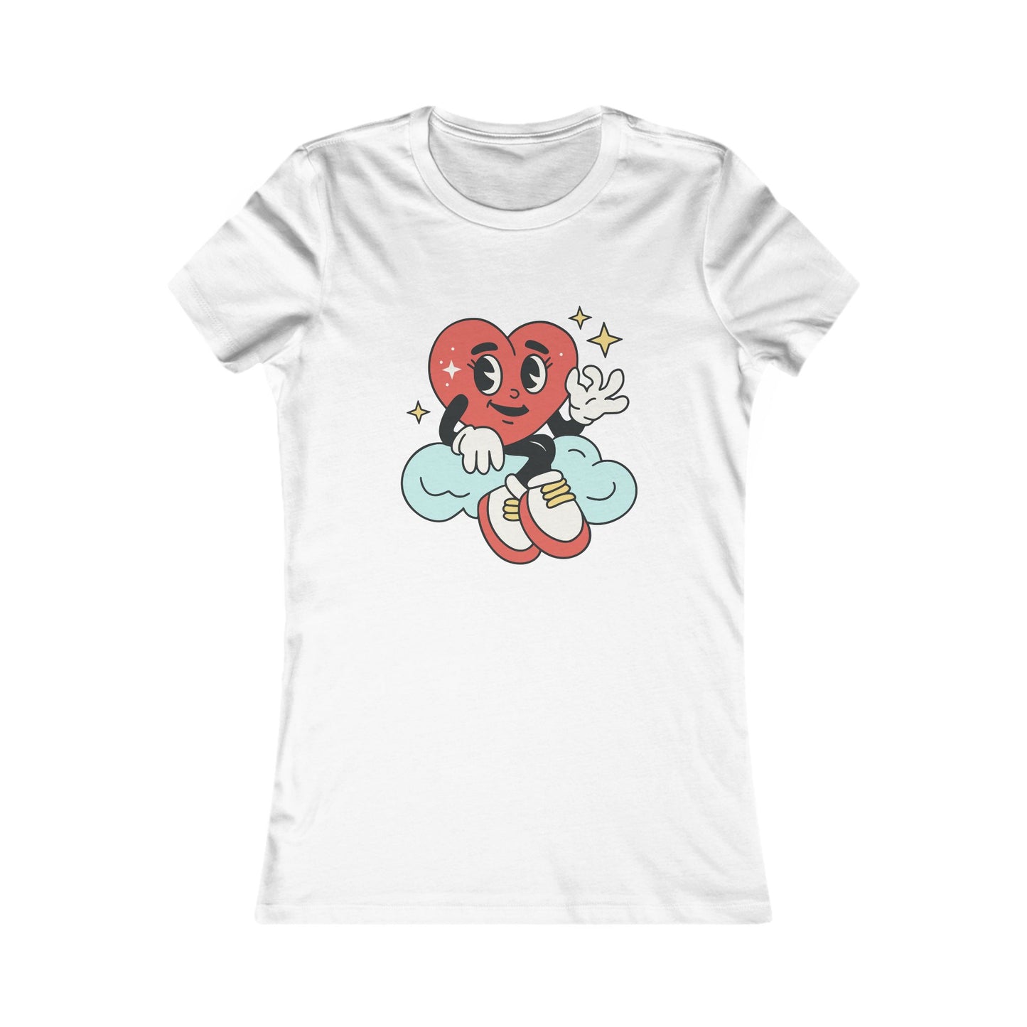 Women's Tee - Happy Heart on a Cloud Design