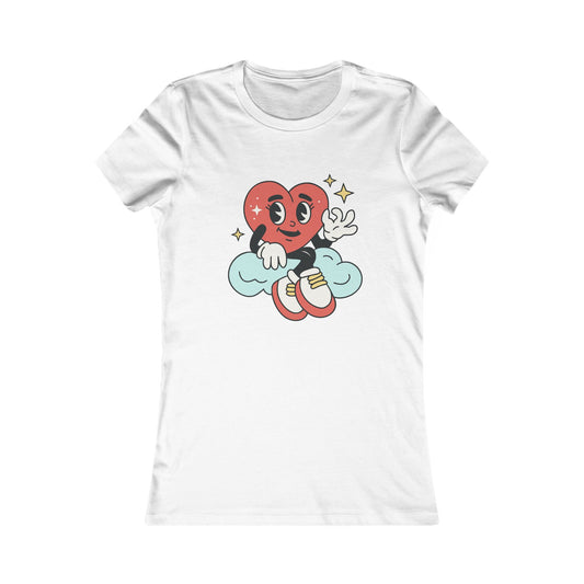 Women's Tee - Happy Heart on a Cloud Design