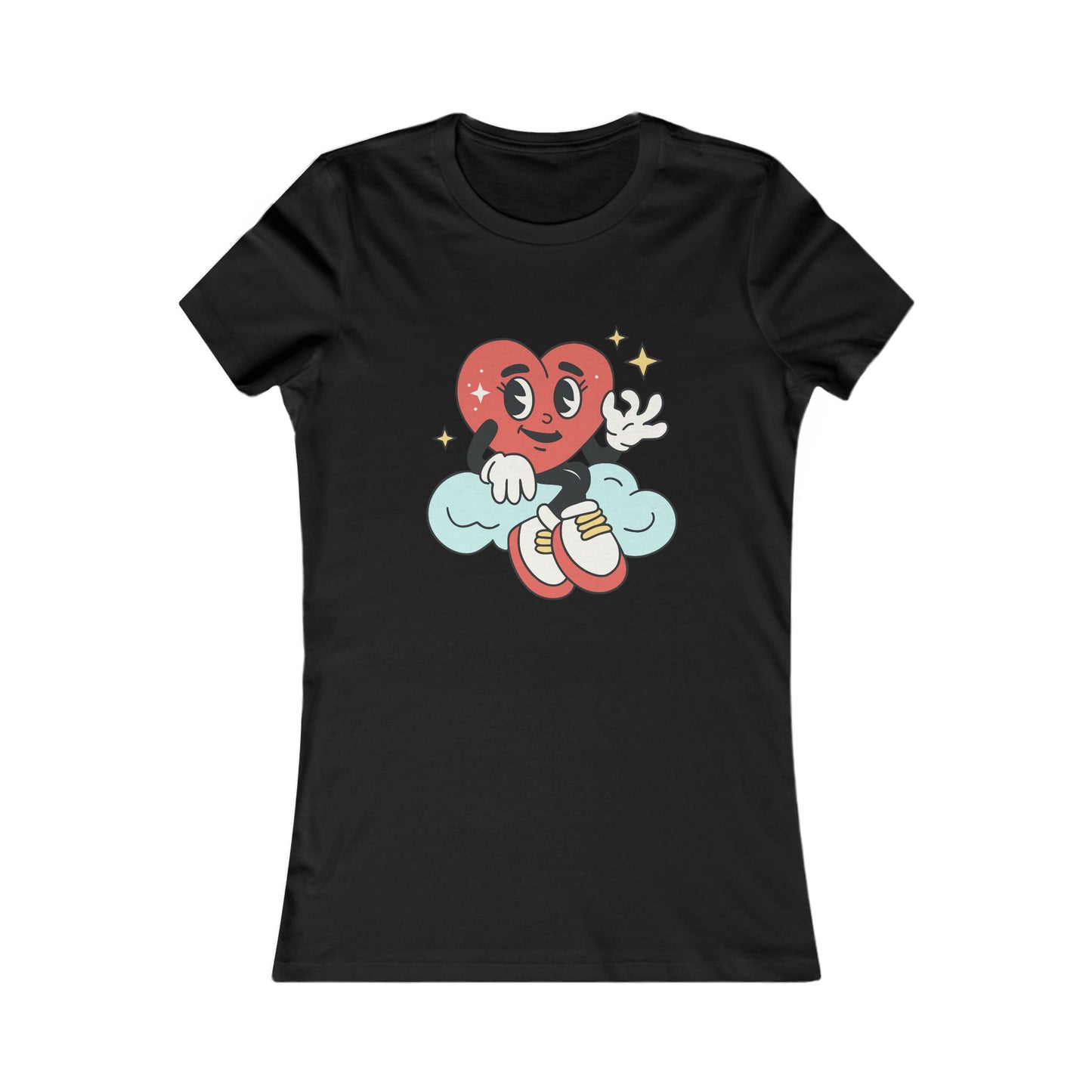 Women's Tee - Happy Heart on a Cloud Design
