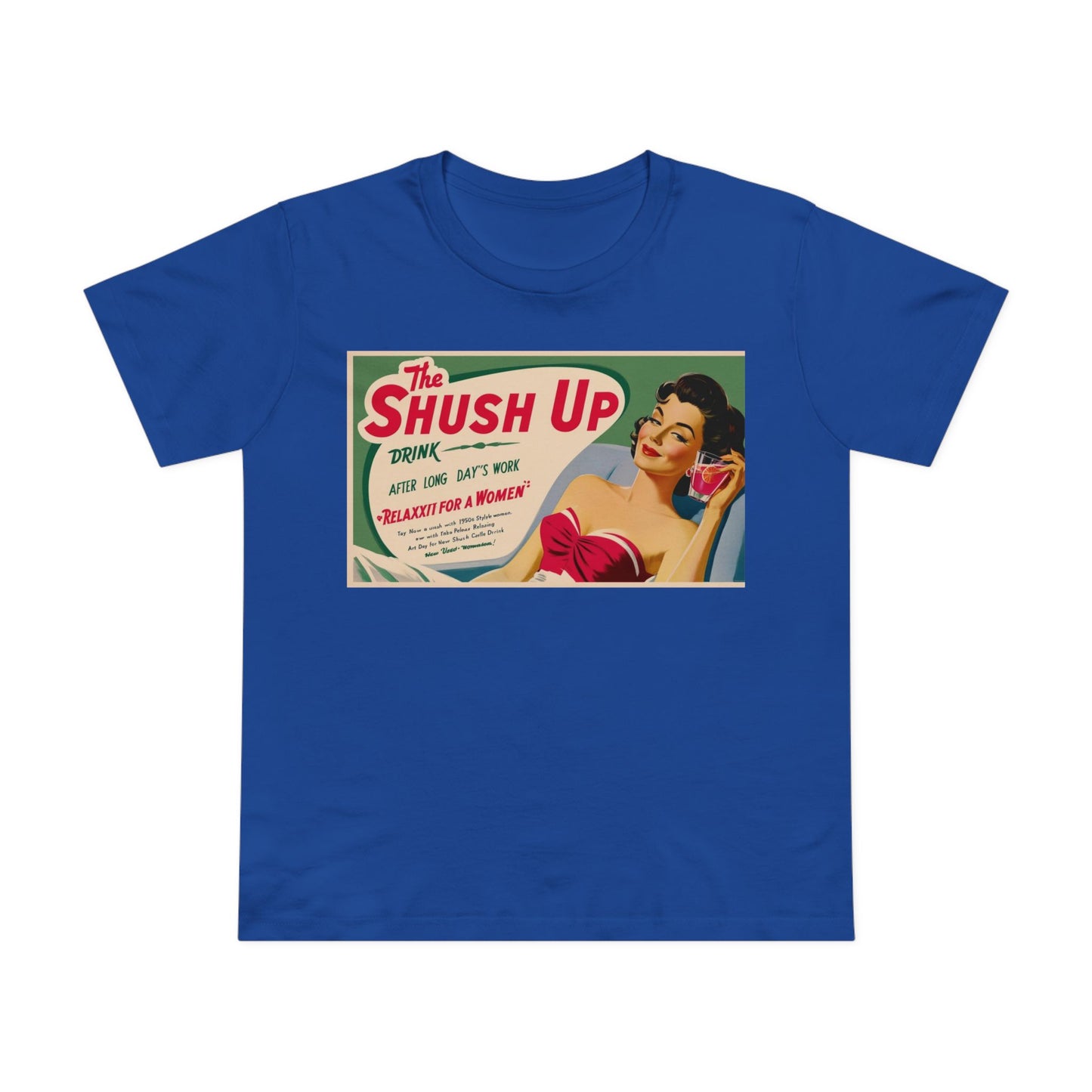 Vintage Women's Maple Tee - 'Shush Up' Relaxed Fit T-Shirt