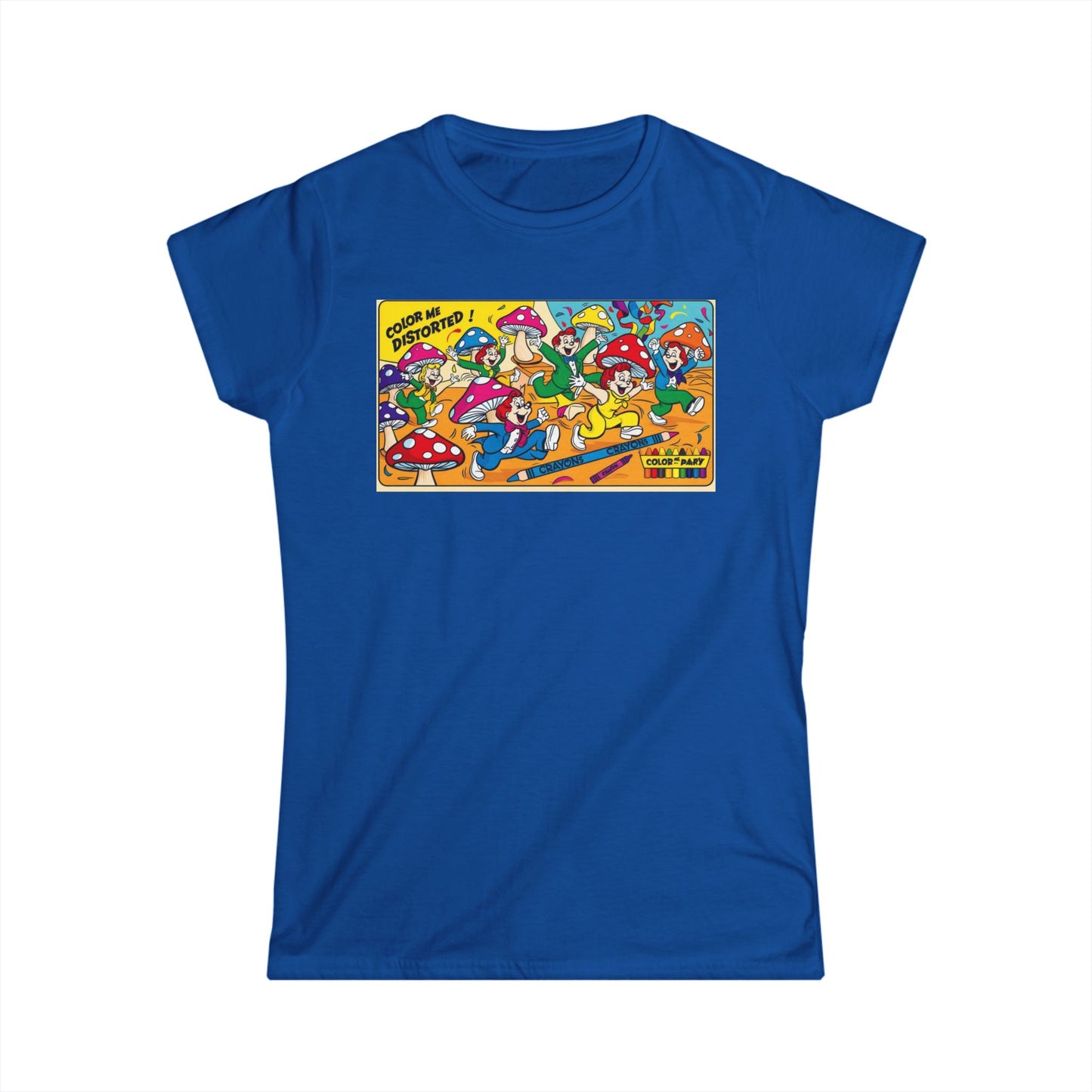Women's Softstyle Tee Funky Mushroom Rave