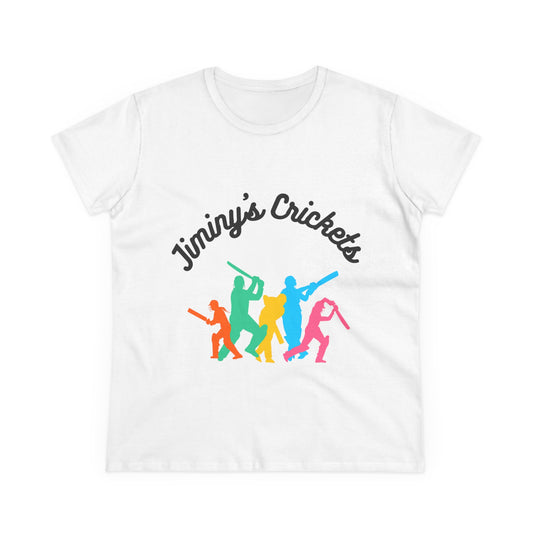 Colorful Jiminys Crickets Women's Midweight Cotton Tee