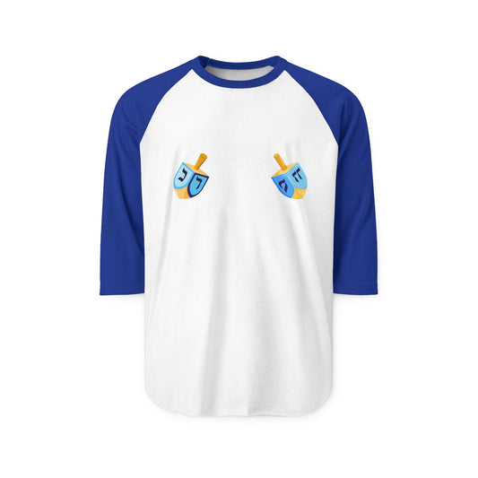 Raglan Shirt – Hanukkah Spin the Dreidel
