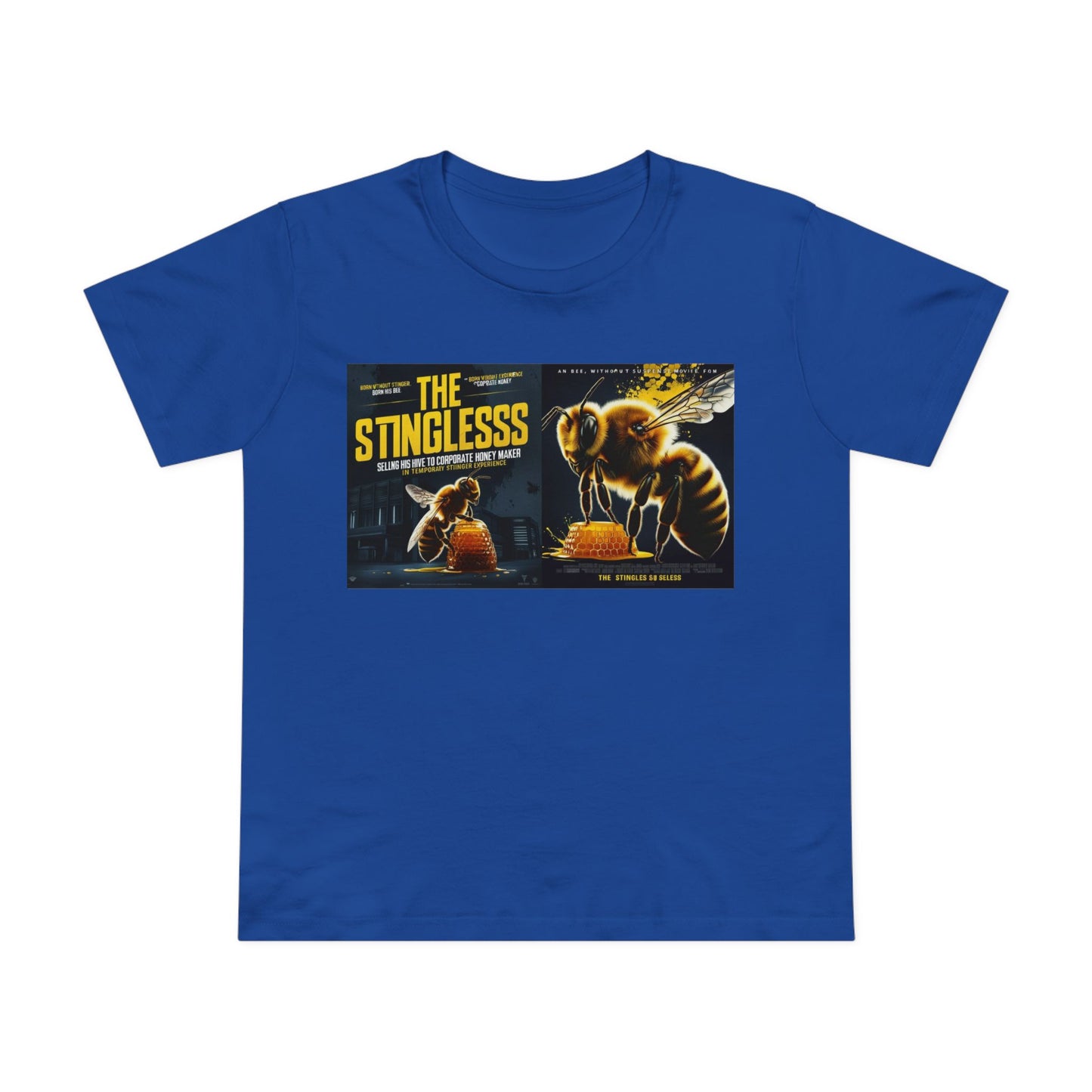 The Stingless Women’s Maple Tee – Fun Retro Design for Bee Lovers
