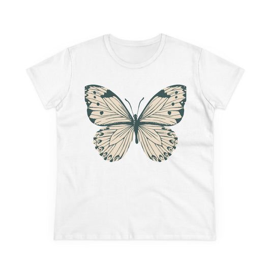 Women's Midweight Cotton Tee Butterfly