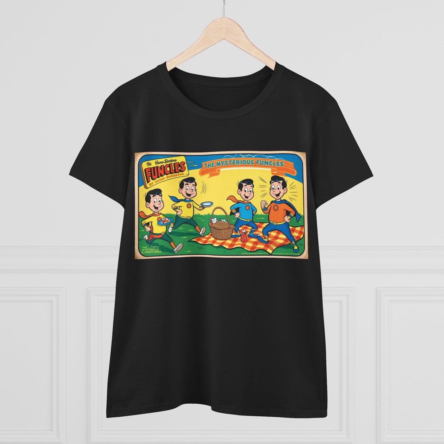 Vintage Funcles Women's Cotton Tee - Retro Graphic Shirt