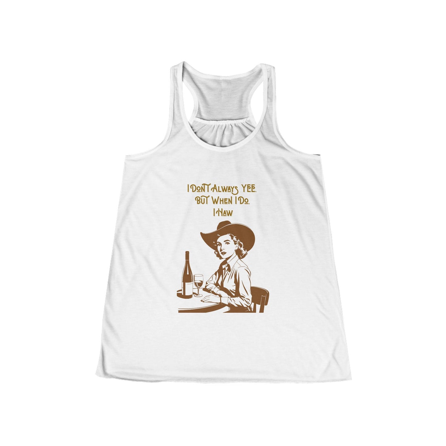 Women's Flowy Tank - Fun and Flirty Wine Lover's Racerback Tank Top