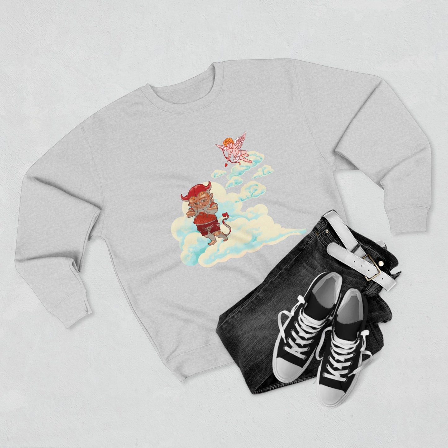 Devil & Cupid Cloud Crewneck Sweatshirt