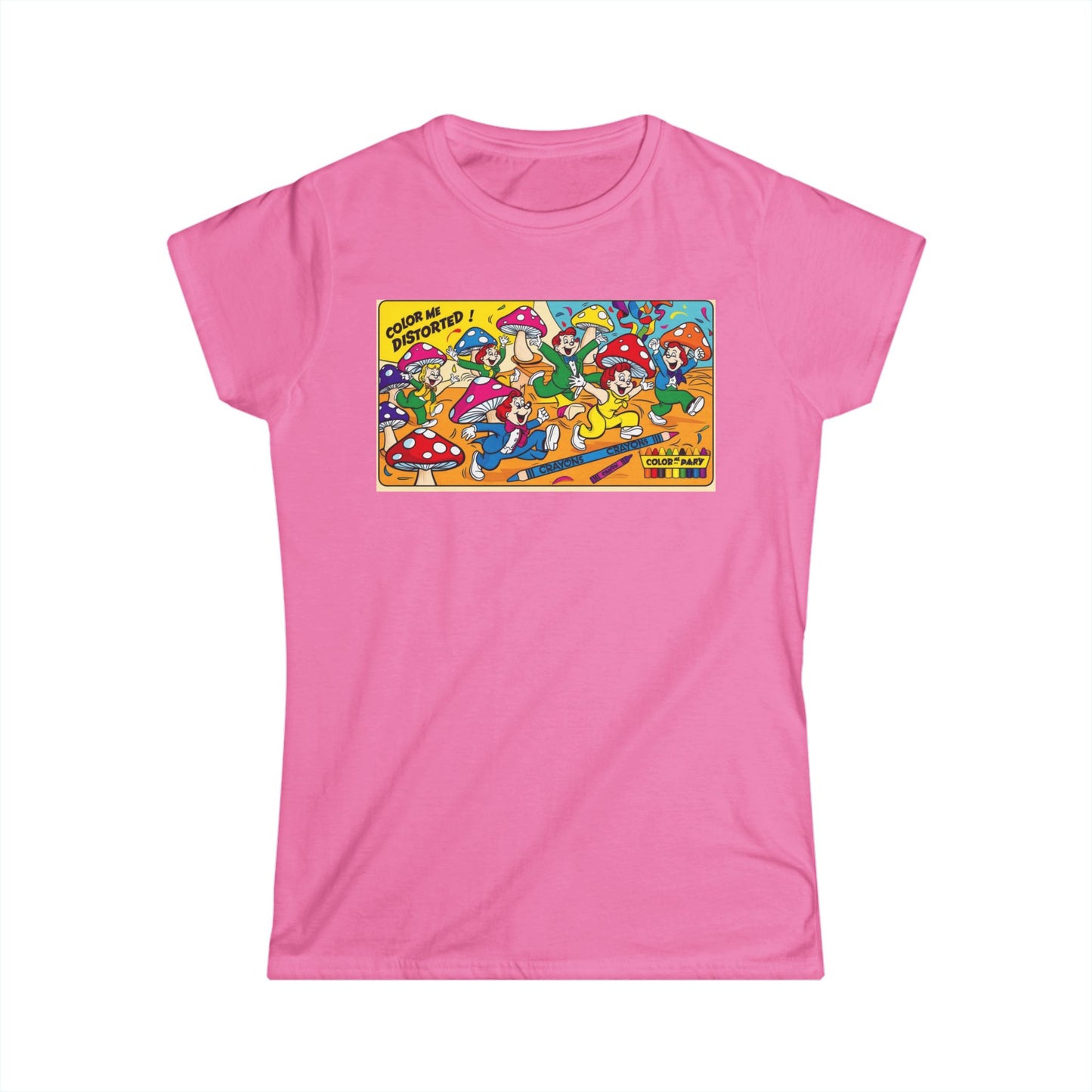 Women's Softstyle Tee Funky Mushroom Rave