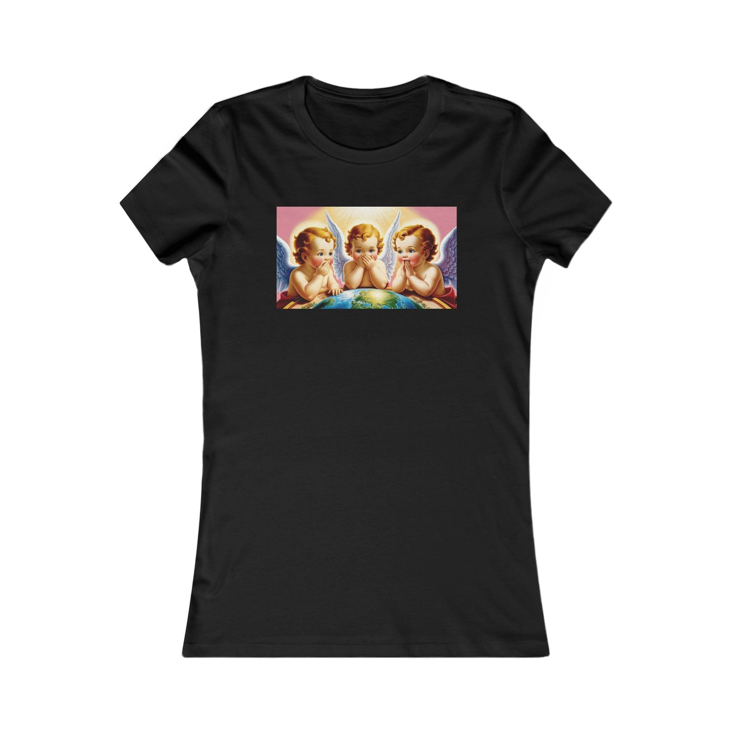 Angelic Prayer Women's Tee - Spiritual Comfort for Everyday Wear