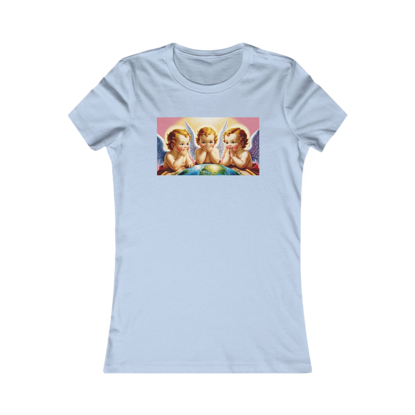 Angelic Prayer Women's Tee - Spiritual Comfort for Everyday Wear