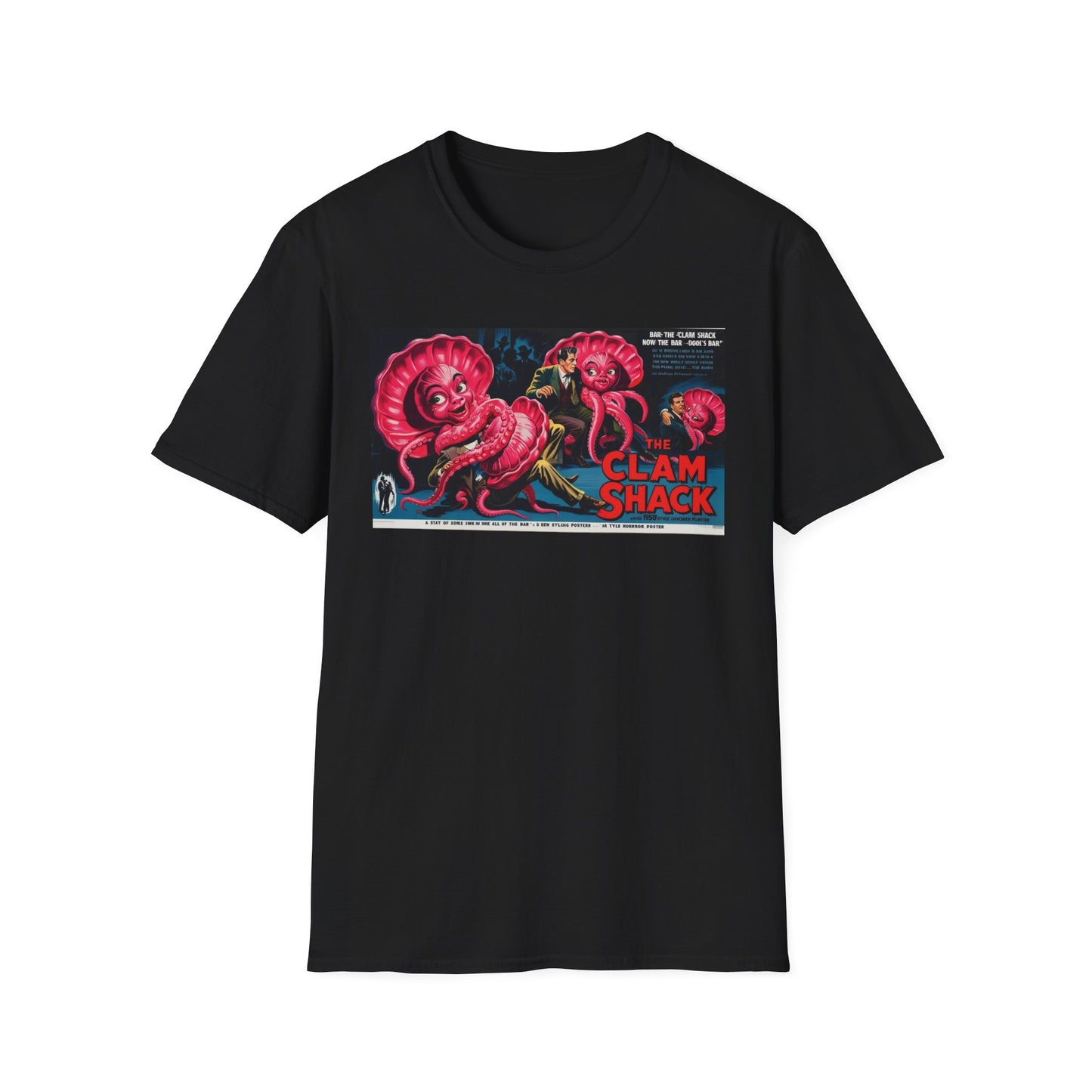 Retro Clam Shack T-Shirt | Unisex Softstyle Tee for Ocean Lovers