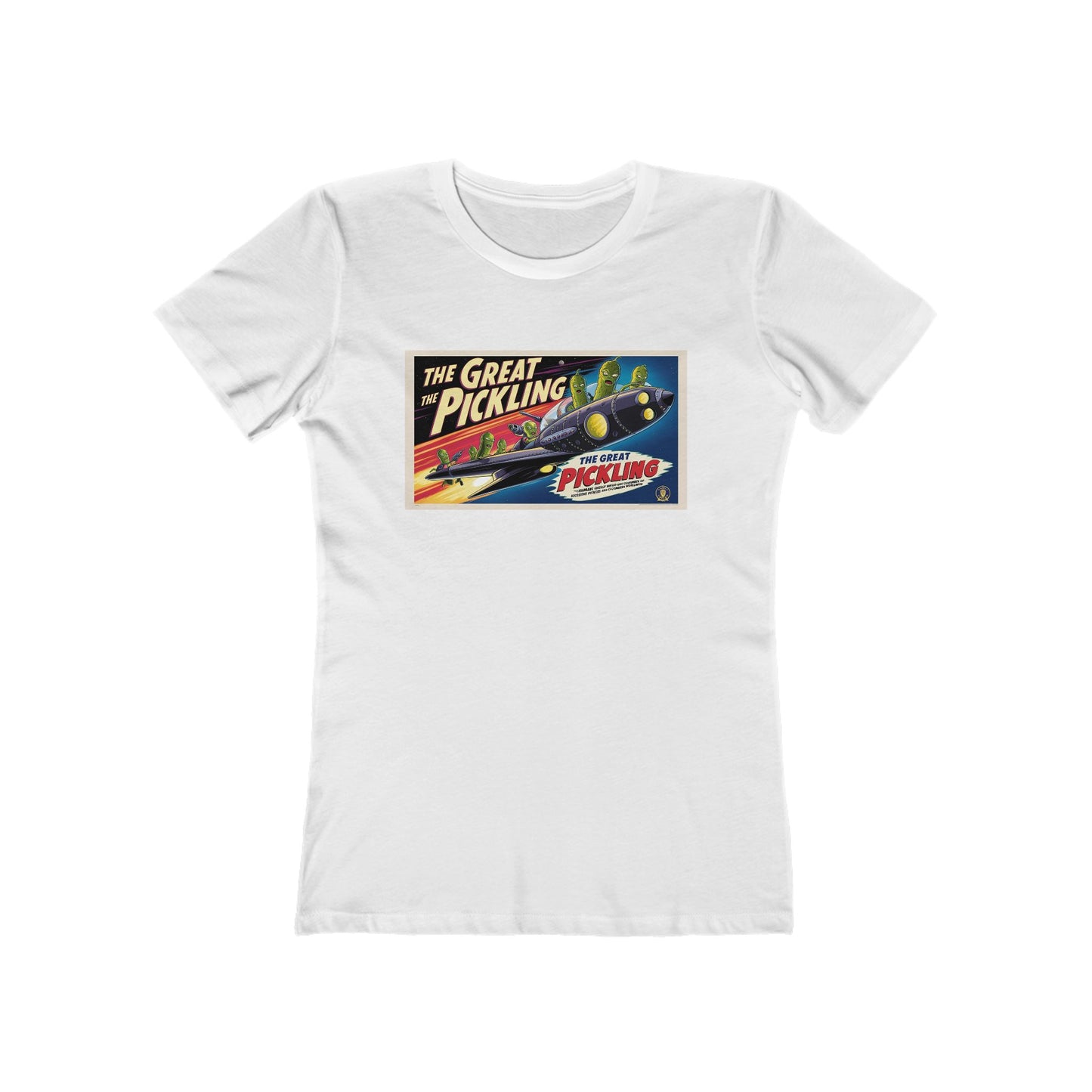 Retro Pickling Women's Boyfriend Tee - Fun Vintage Graphic T-Shirt